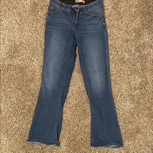 Democracy Blue Flare Wide Leg Jeans